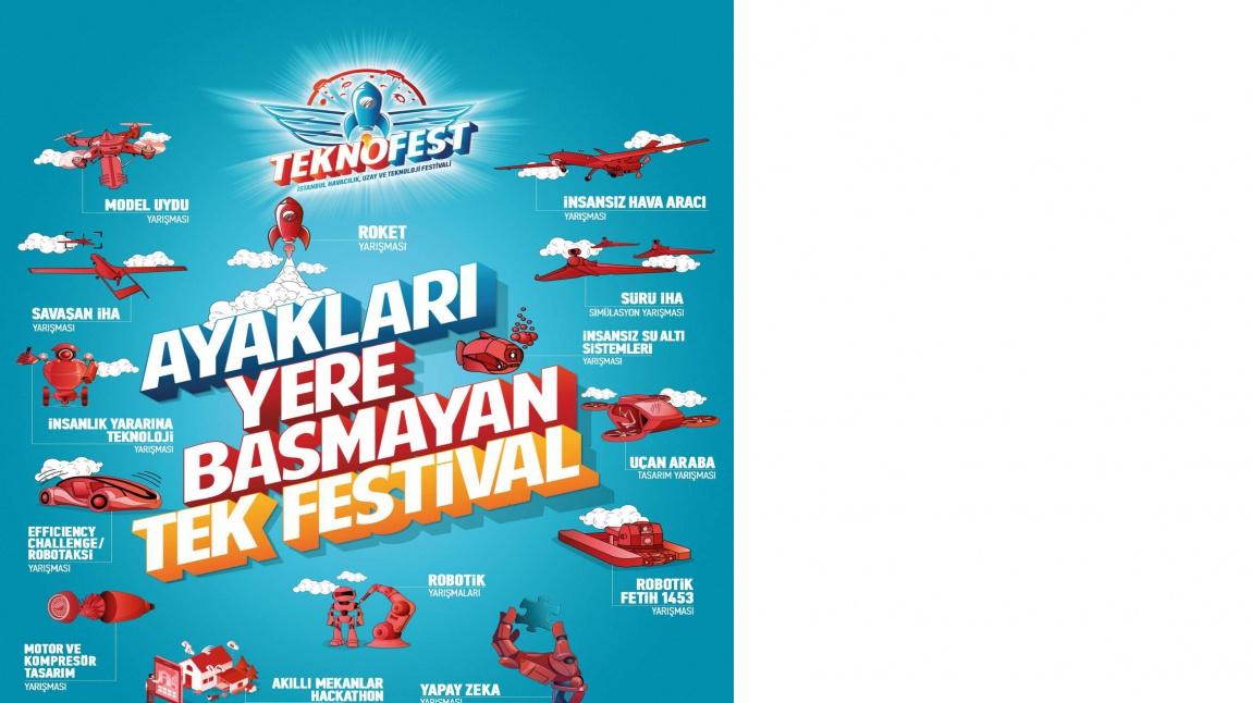 ZEYTİNBURNU ŞEHİTLER BİLSEM 2019 TEKNOFEST İSTANBUL HAVACILIK, UZAY VE TEKNOLOJİ FESTİVALİ'NDE 46 TAKIMLA YER ALMAYA HAK KAZANDI